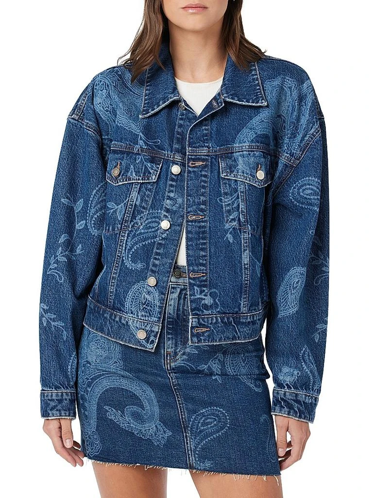 商品Hudson|Brea Swing Paisley Trucker Jacket,价格¥1054,第4张图片详细描述