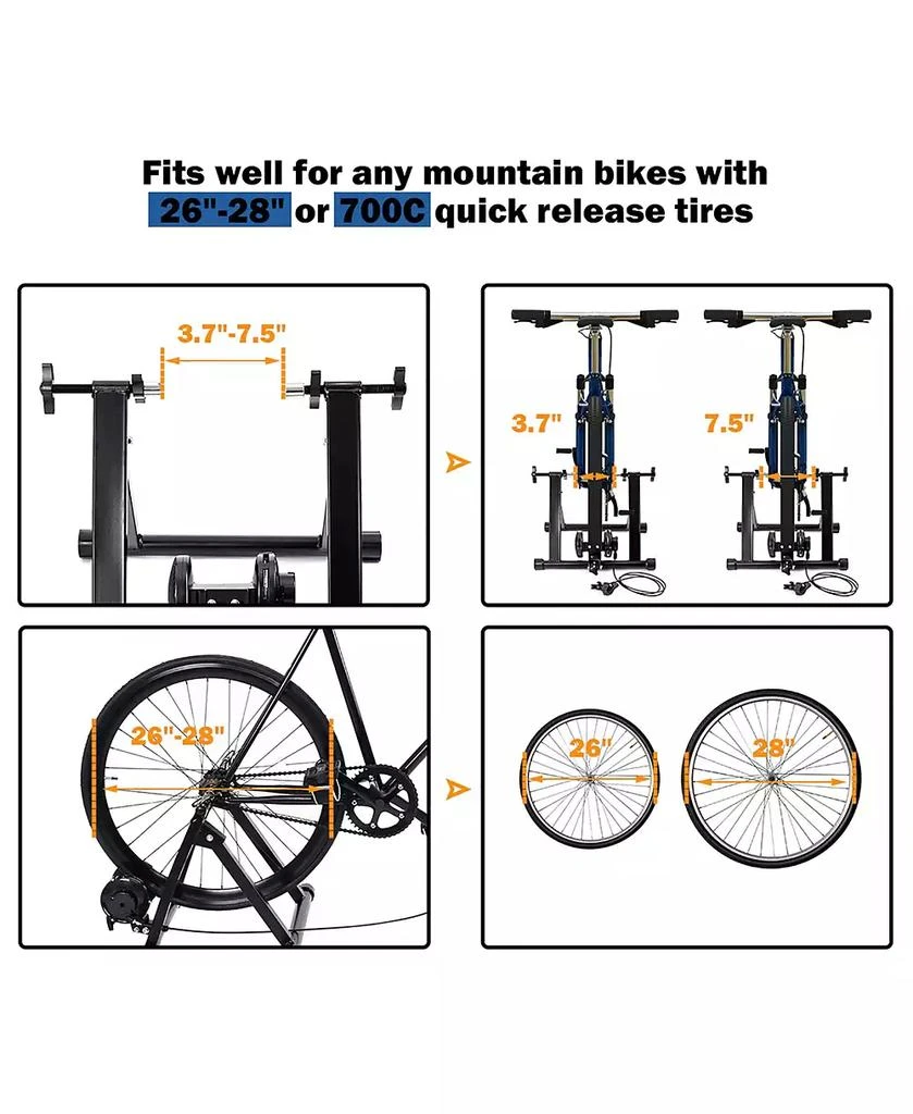 Magnetic Indoor Bicycle Bike Trainer Exercise Stand 8 levels of Resistance 商品