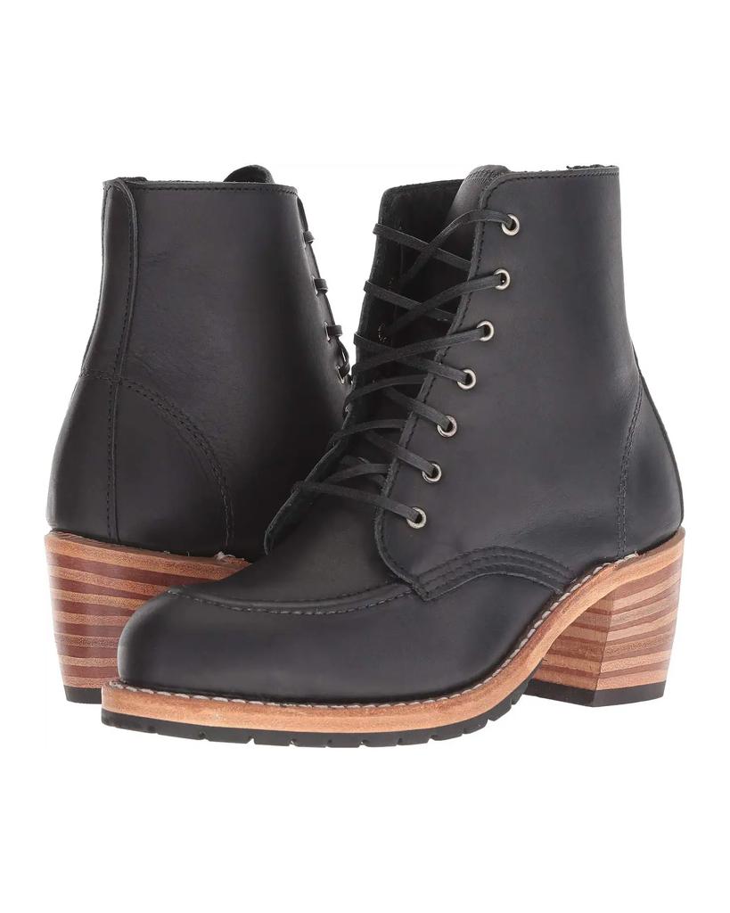 Bottes Red Wing Heritage Clara 3406 pour femmes, en cuir marron, à lacets et talon bloc image 2
