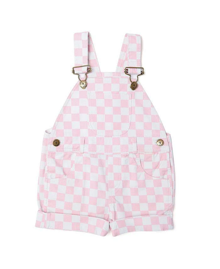 商品Dotty Dungarees|Unisex Checkerboard Overall Shorts - Baby, Little Kid, Big Kid,价格¥338,第1张图片