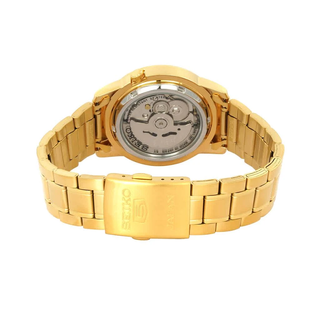 商品Seiko|Seiko 5 Automatic Gold Dial Yellow Gold-tone Mens Watch SNKK38J1,价格¥1190,第3张图片详细描述