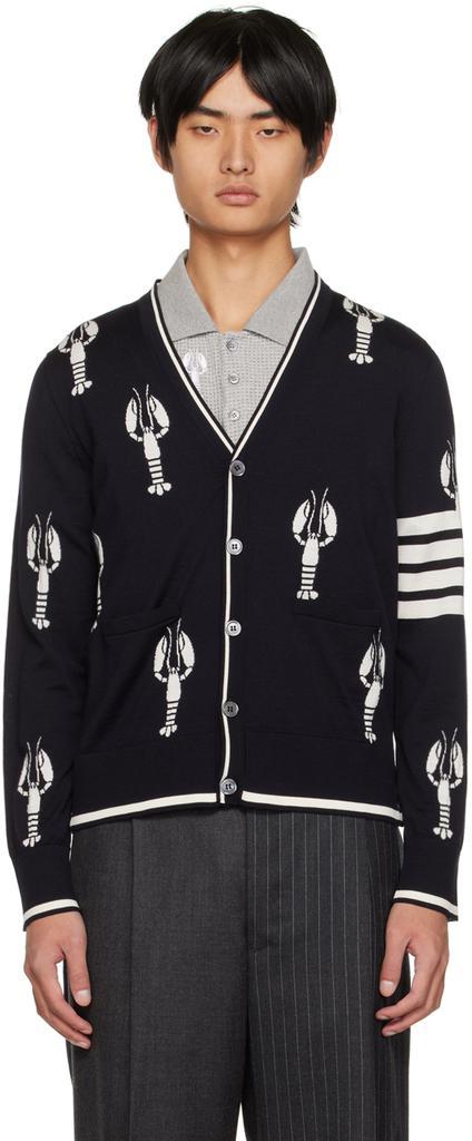 商品Thom Browne|海军蓝 Lobster 开衫,价格¥14843,第1张图片