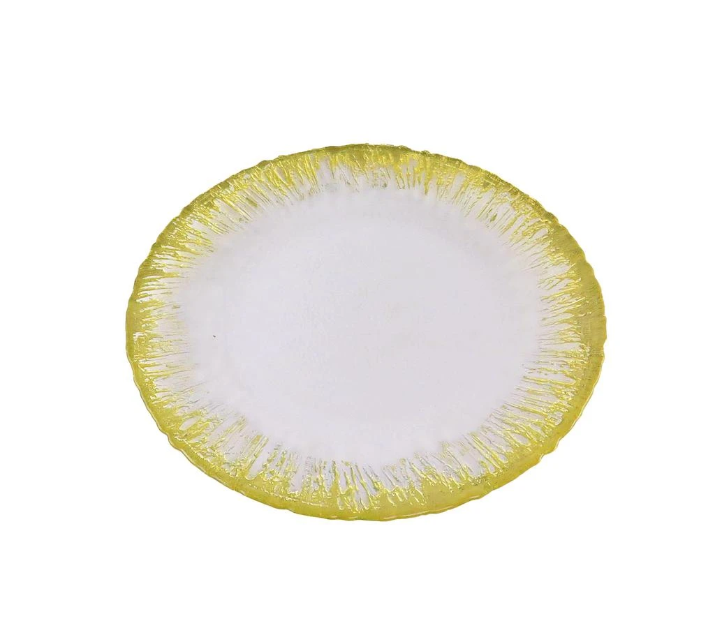 商品Classic Touch Decor|Set of 4  Dinner Plates with Flashy Gold Design,价格¥997,第1张图片