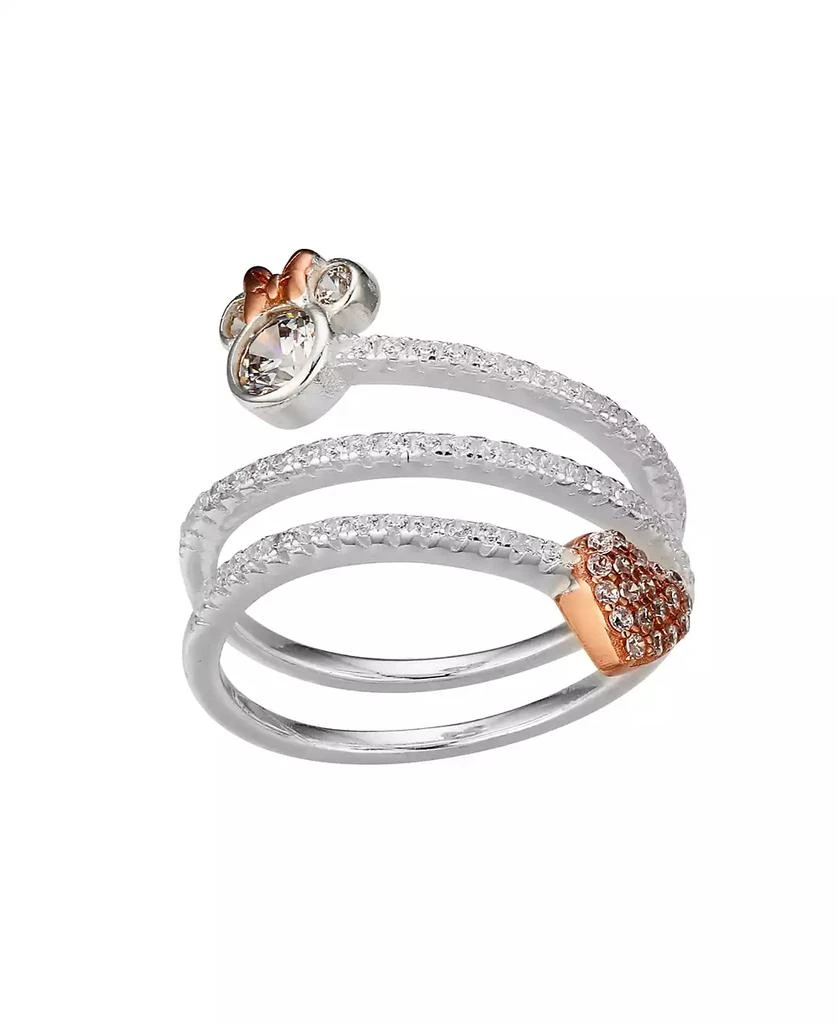 商品Disney|Cubic Zirconia Minnie Mouse and Heart Spiral Ring,价格¥299,第1张图片