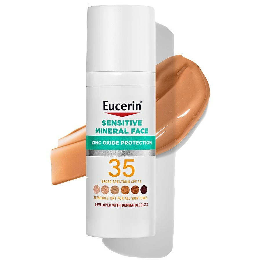 商品Eucerin|SPF 35 Tinted Sensitive Mineral Face Lotion Unscented,价格¥147,第2张图片详细描述