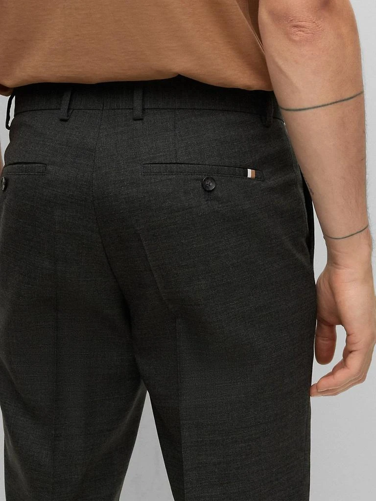 商品Hugo Boss|Wool-blend trousers with micro pattern,价格¥843,第5张图片详细描述