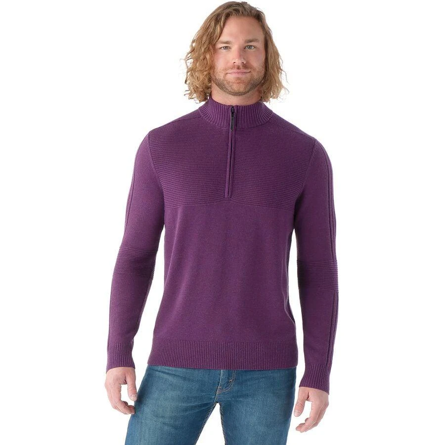 商品SmartWool|Texture Half Zip Sweater - Men's,价格¥728,第1张图片