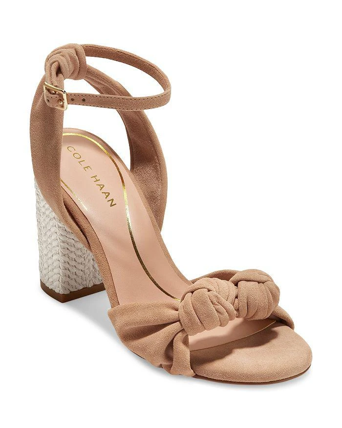 商品Cole Haan|Women's Kaycee Knotted Ankle Strap High Heel Sandals,价格¥718,第1张图片