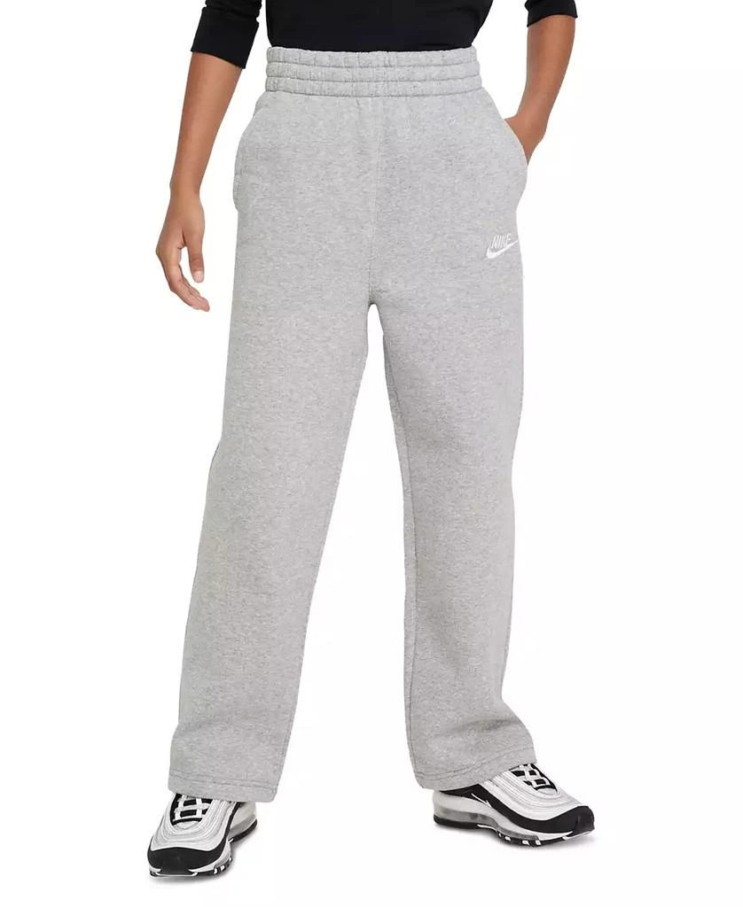 商品NIKE|Big Girls Sportswear Club Fleece Wide-Leg Pants,价格¥155,第1张图片