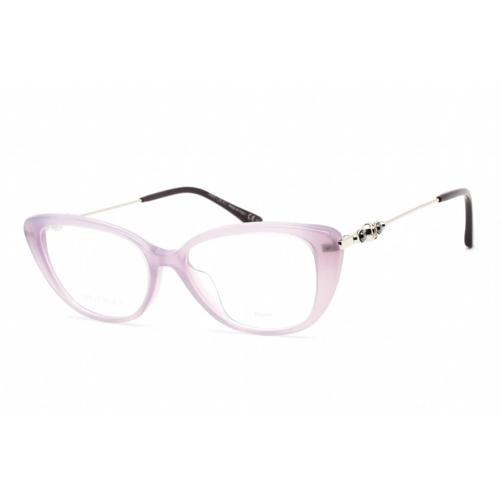 商品Jimmy Choo|Jimmy Choo Women's Eyeglasses - Violet Acetate Cat Eye Shape Frame | JC 337/G 0B3V 00,价格¥555,第1张图片