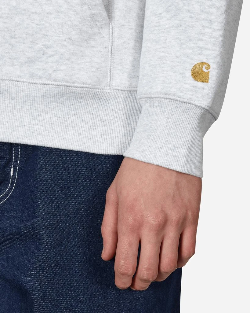 商品Carhartt WIP|Chase Hooded Sweatshirt Grey,价格¥902,第5张图片详细描述
