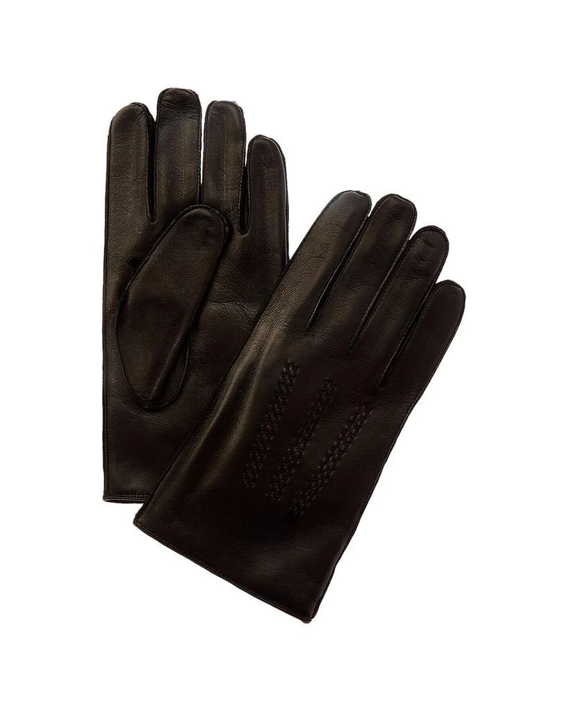 商品Portolano|Portolano Men's Nappa Black Cashmere Lined Gloves,价格¥436,第1张图片