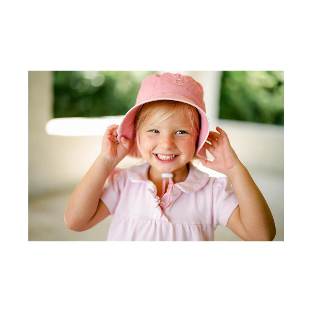 商品Babiators|Pink Sun Hat With White Trim,价格¥195,第3张图片详细描述