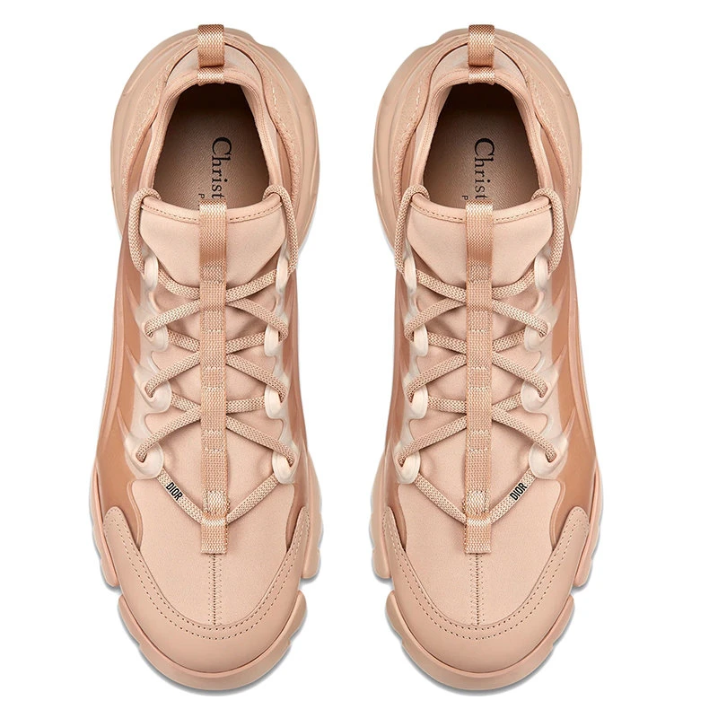 商品Dior|【预售3-7天】DIOR/迪奥 D-CONNECT系列 女士裸色科技面料运动鞋KCK222NGG_S12U,价格¥7162,第6张图片详细描述