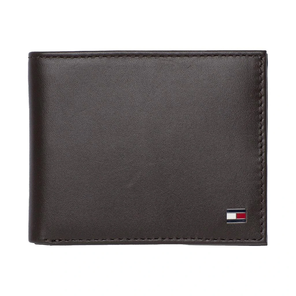 商品Tommy Hilfiger|Tommy Hilfiger Eton Small Embossed Bifold Wallet - Brown,价格¥461,第1张图片