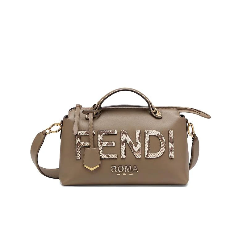 商品[国内直发] Fendi|芬迪 FENDI 奢侈品 女士中号灰色皮革单肩包斜挎包,价格¥11022,第1张图片