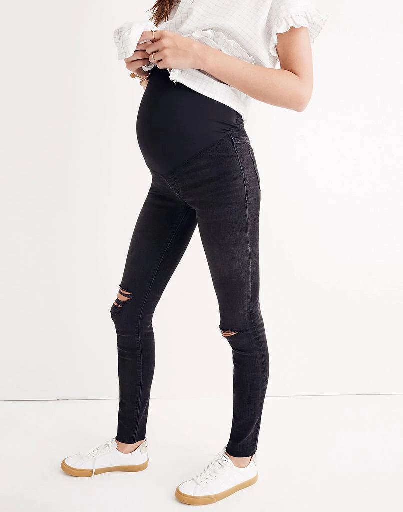 商品Madewell|Maternity Over-the-Belly Skinny Jeans in Black Sea,价格¥317,第1张图片