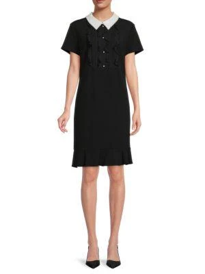 商品Karl Lagerfeld Paris|Ruffled Sheath Dress,价格¥226,第1张图片