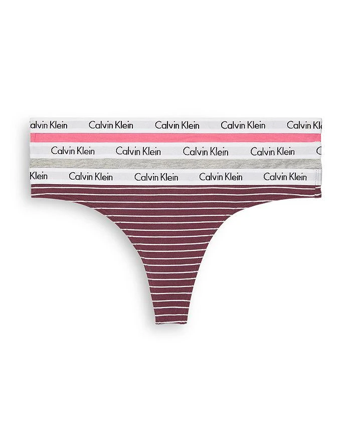 商品Calvin Klein|Carousel Thongs, Set of 3,价格¥183,第1张图片