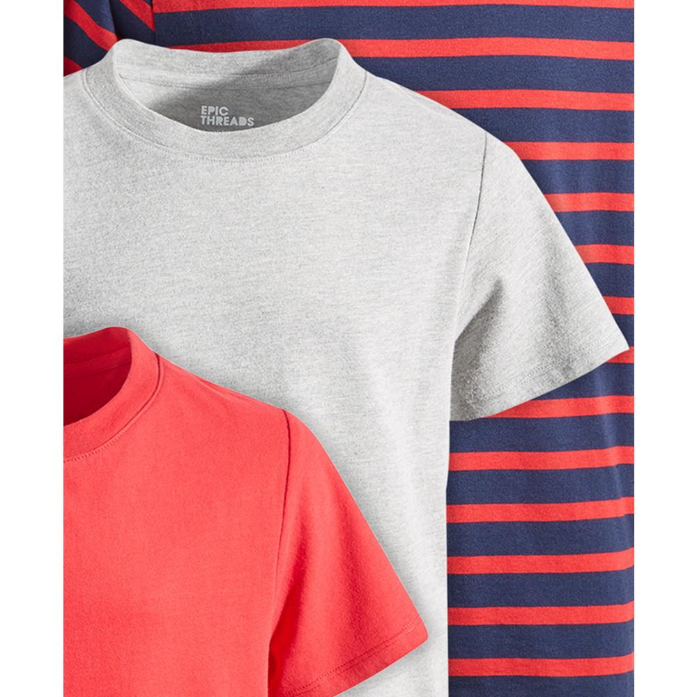 Big Boys 3-Pack T-Shirts, Created for Macy's商品第2张图片规格展示