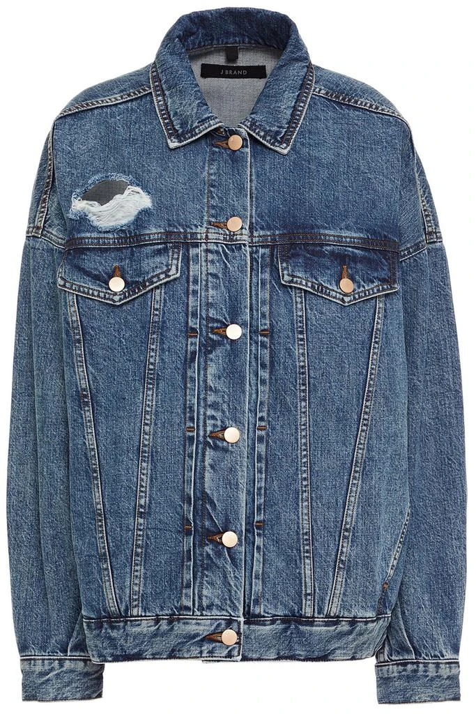 商品J Brand|Distressed denim jacket,价格¥817,第1张图片