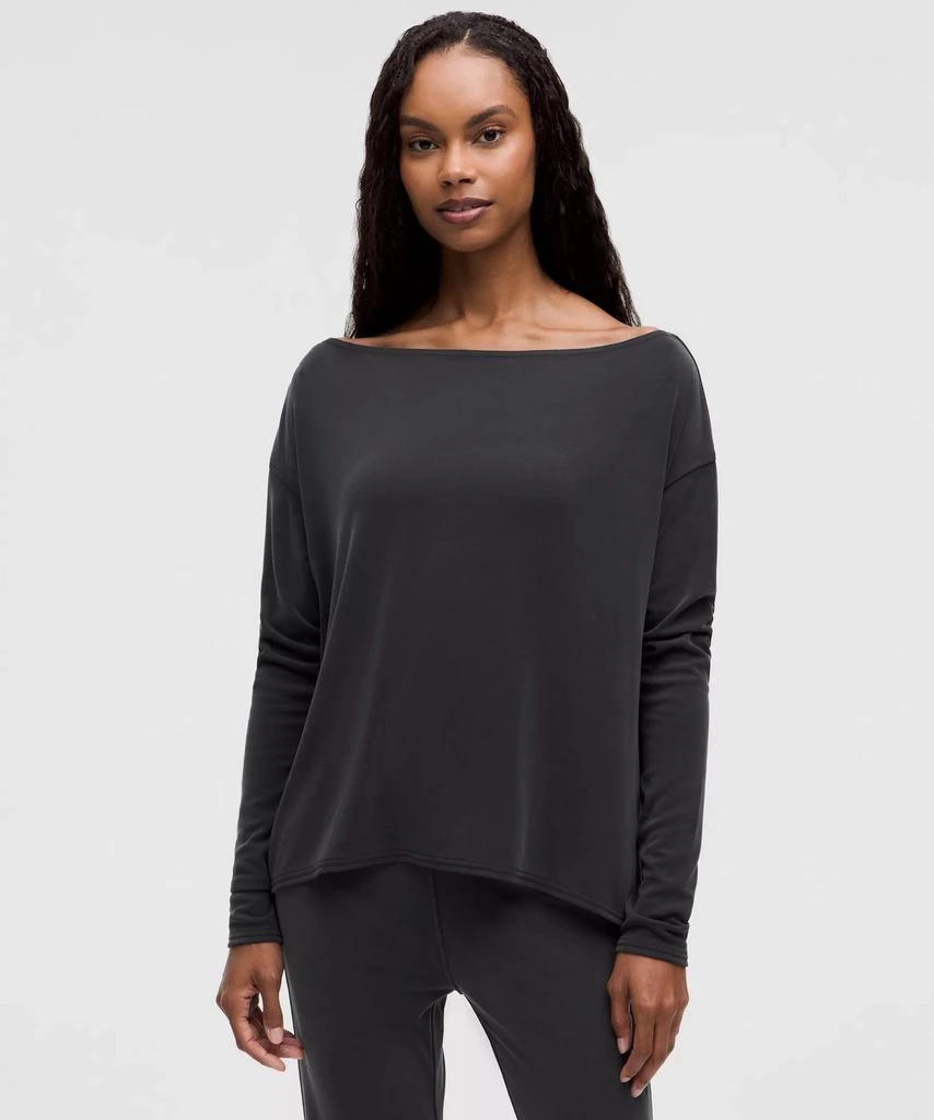 商品Lululemon|Drapey Softstreme Off-The-Shoulder Long-Sleeve Shirt,价格¥413,第1张图片