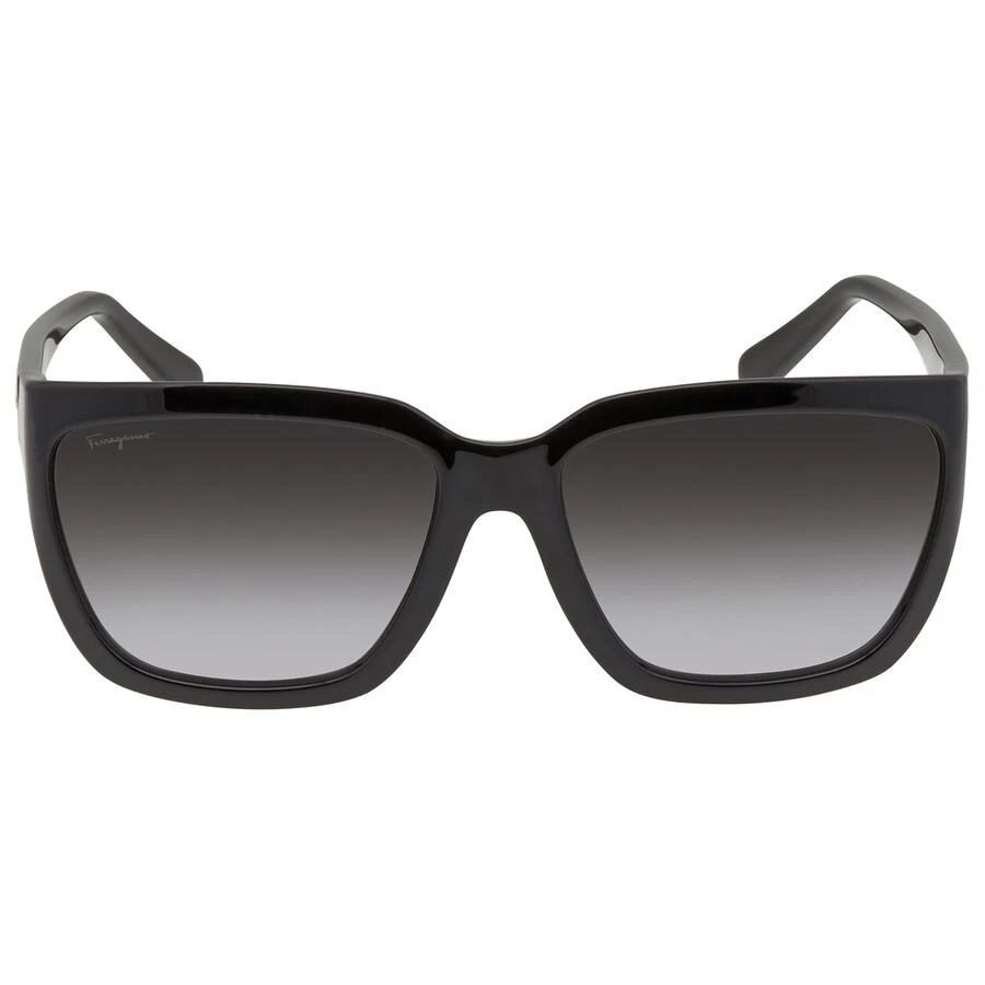 商品Salvatore Ferragamo|Salvatore Ferragamo Grey Rectangular Ladies Sunglasses SF1018S 001 59,价格¥422,第1张图片