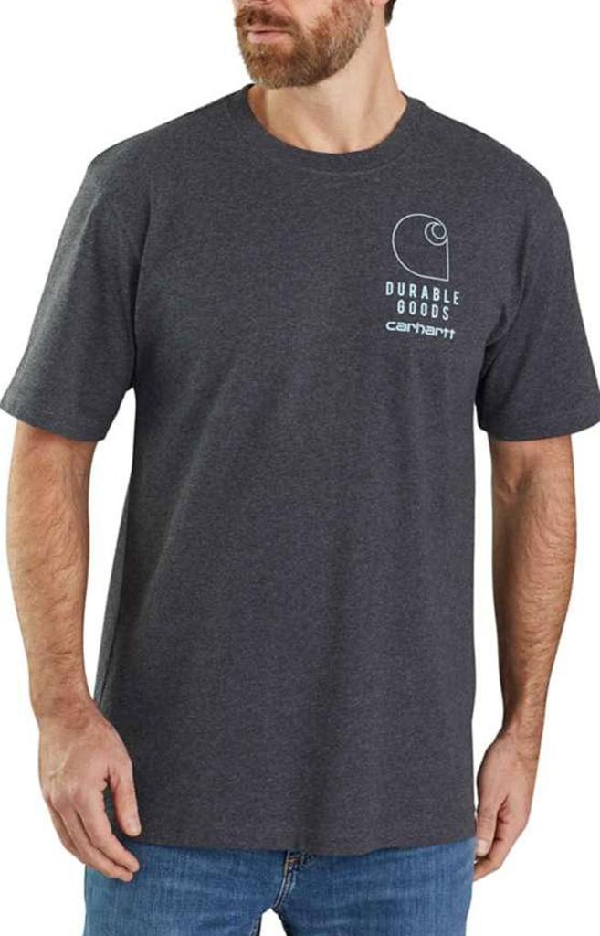 (105178) Loose Fit Heavyweight Short Sleeve Graphic T-Shirt - Carbon Heather商品第1张图片规格展示