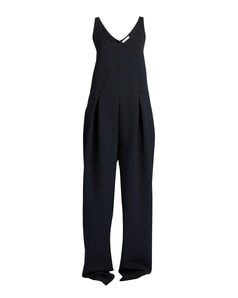 The Row Gage Straight Leg Pleated Jumpsuit