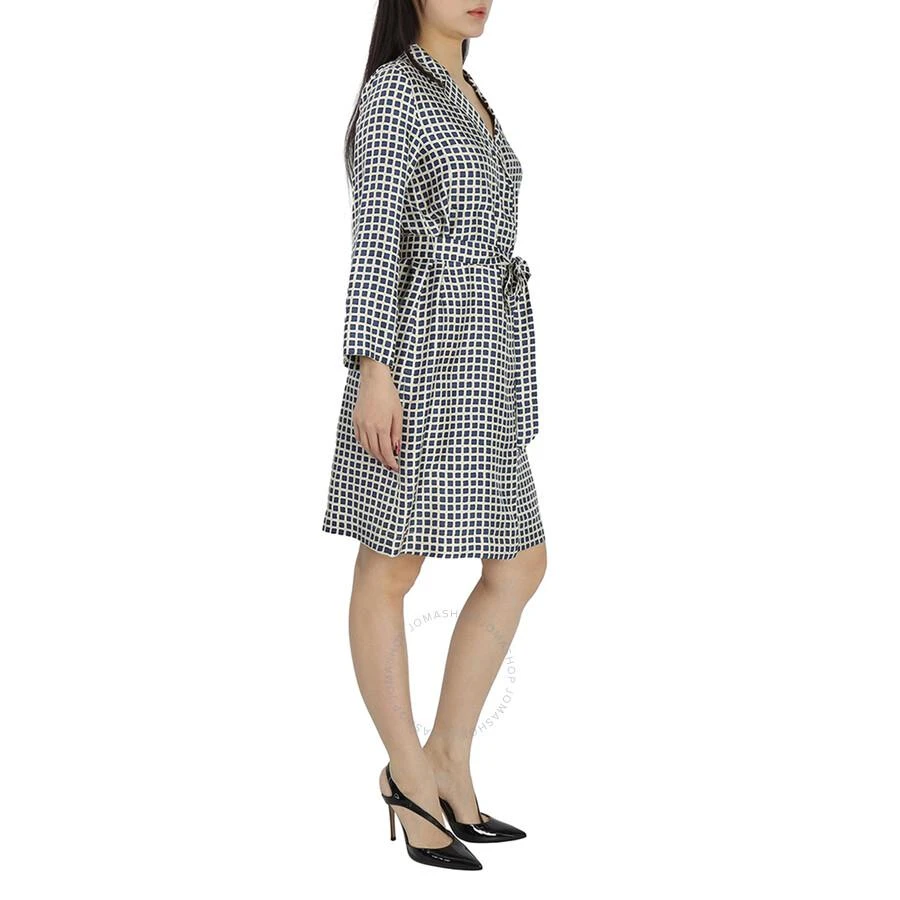 商品Max Mara|Ecuador Geometric Print Wrap Silk Dress,价格¥842,第1张图片