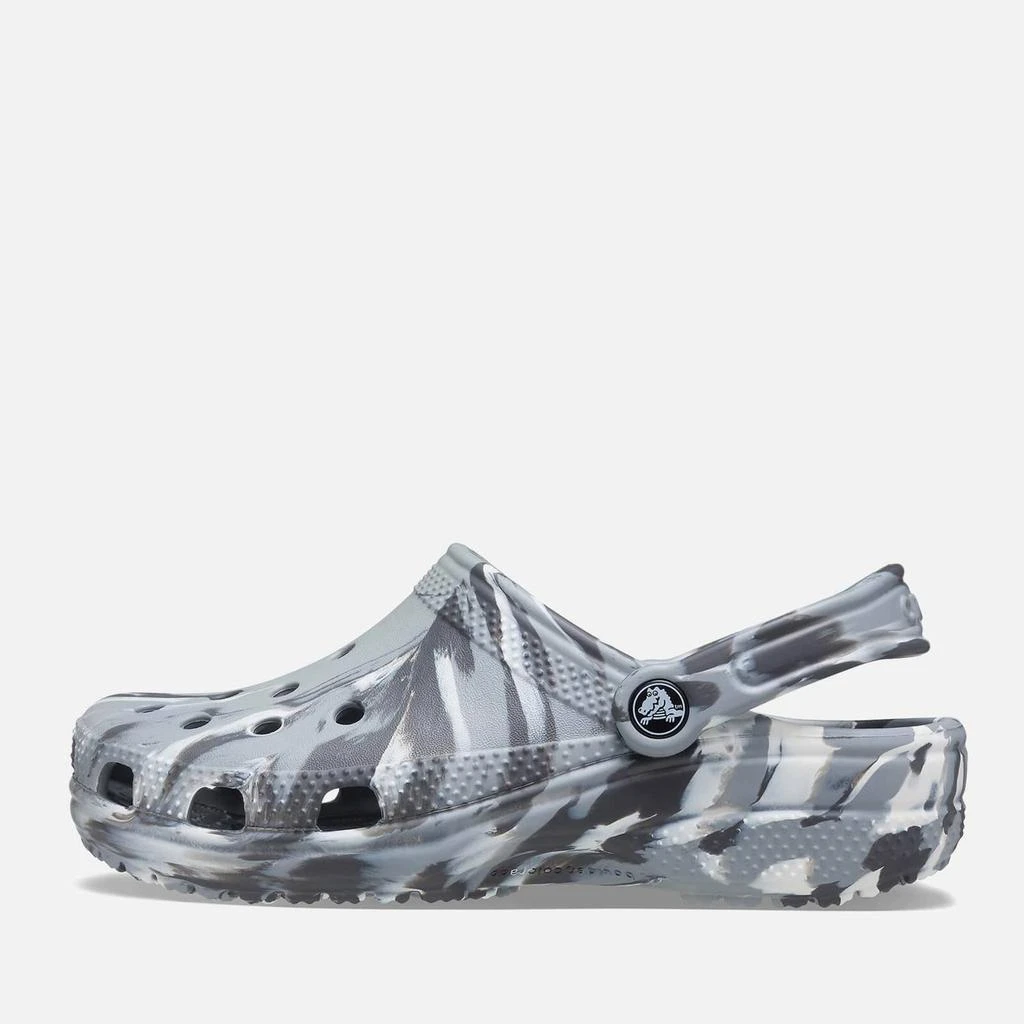 商品Crocs|Crocs Classic Marble-Print Rubber Clogs,价格¥345,第2张图片详细描述