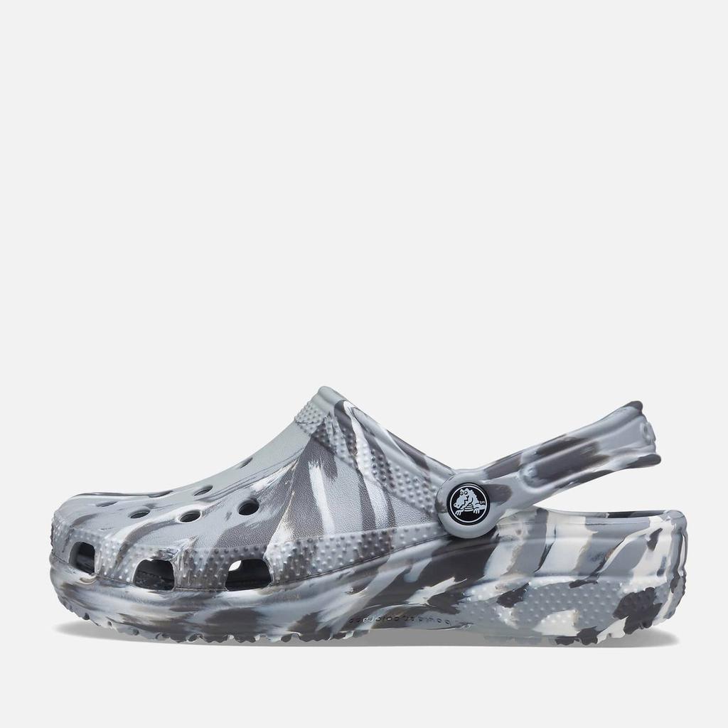 商品Crocs|Crocs Classic Marble-Print Rubber Clogs,价格¥319,第4张图片详细描述