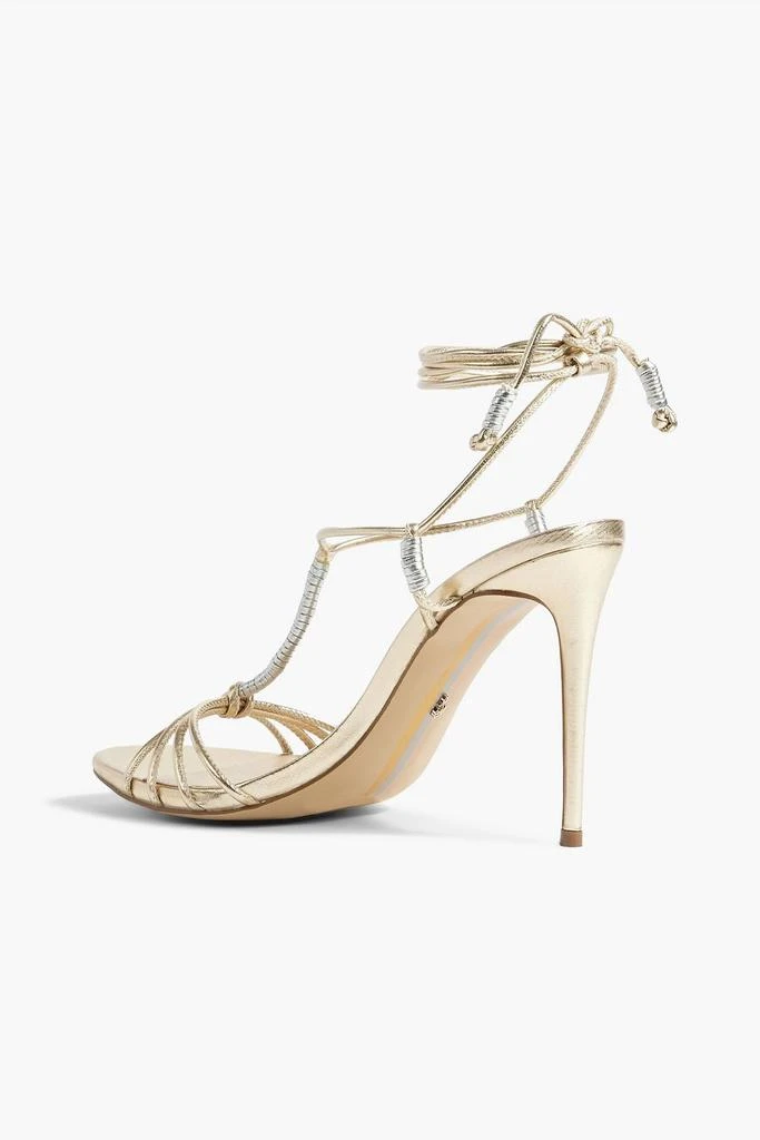 商品Sam Edelman|Safiya metallic faux leather sandals,价格¥667,第3张图片详细描述