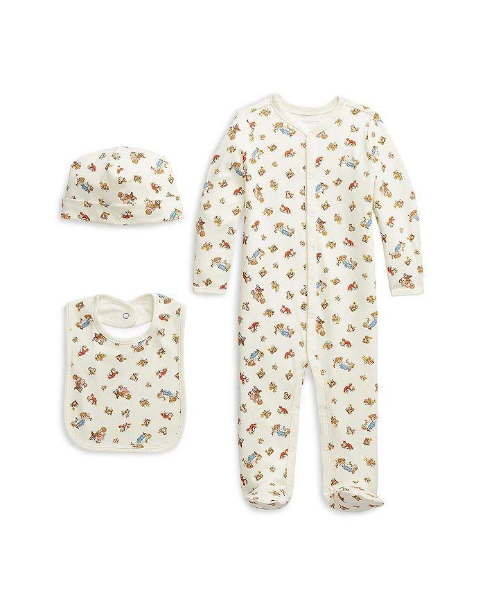 商品Ralph Lauren|Girls' Polo Bear 3 Piece Gift Set - Baby,价格¥418,第2张图片详细描述
