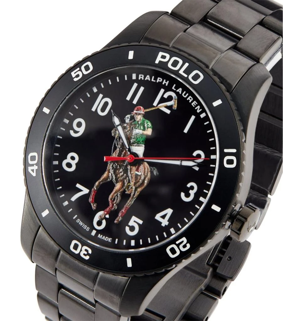 商品Ralph Lauren|Stainless Steel Polo Sport Watch 42mm,价格¥19557,第4张图片详细描述