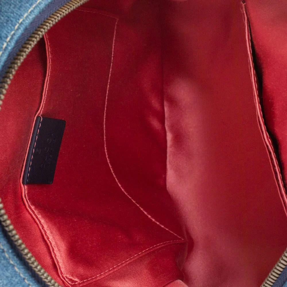 商品[二手商品] Gucci|Gucci GG Denim Backpack Backpack in Blue Denim - Jeans,价格¥14717,第5张图片详细描述