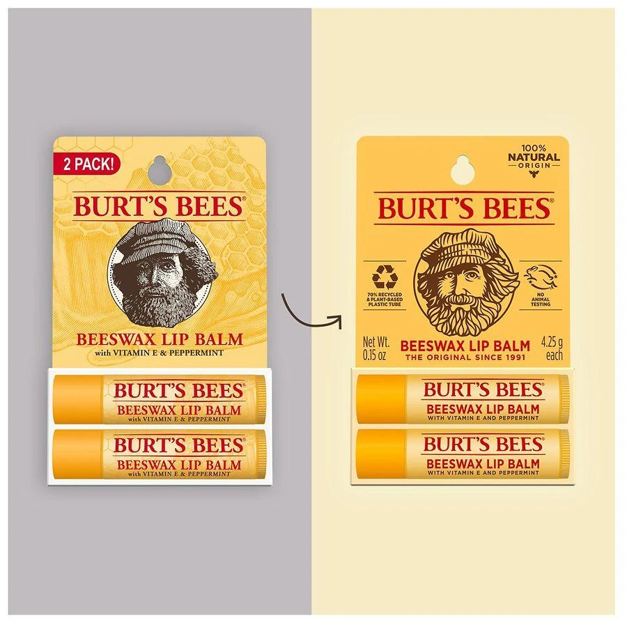Burt's Bees 100% Natural Origin Moisturizing Lip Balm Original 3