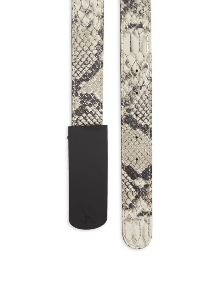 商品Giuseppe Zanotti|Snakeskin Pattern Leather Belt,价格¥3151,第2张图片详细描述