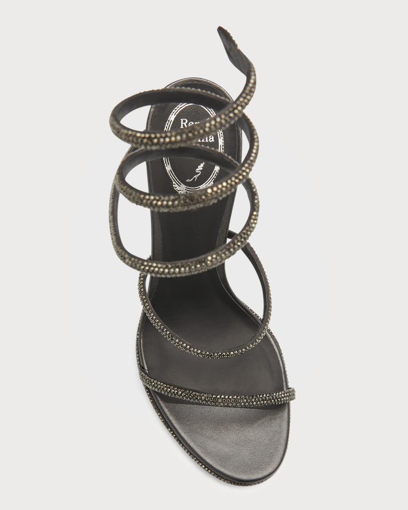 Cleo Snake Strass Stiletto Sandals商品第7张图片规格展示