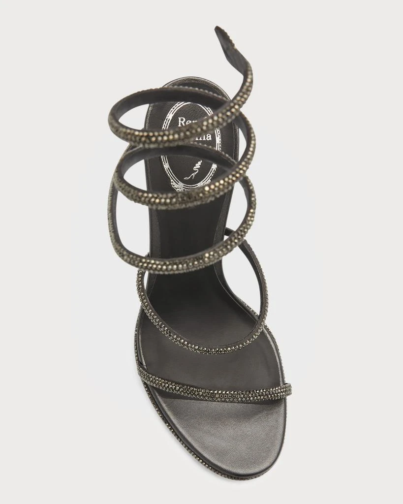 商品Rene Caovilla|Cleo Snake Strass Stiletto Sandals,价格¥13359,第5张图片详细描述