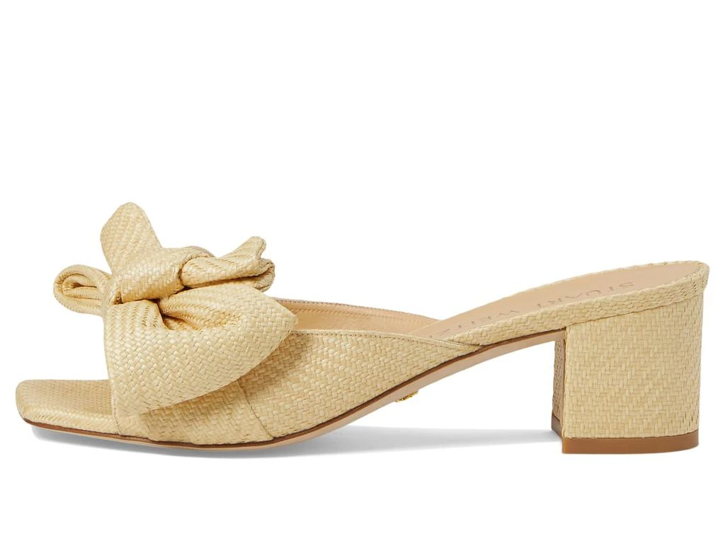 商品Stuart Weitzman|Loveknot 50 Block Slide,价格¥2476,第4张图片详细描述