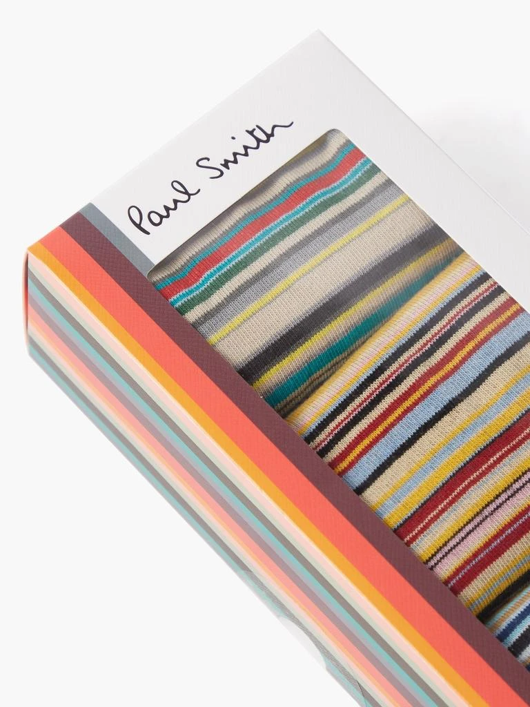 商品Paul Smith|Pack of three Signature stripe cotton-blend socks,价格¥400,第3张图片详细描述