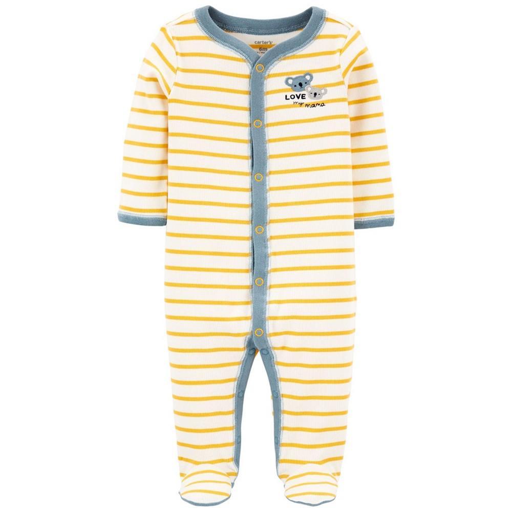 商品Carter's|Baby Boys Snap Front Cotton Sleep Play,价格¥48,第5张图片详细描述