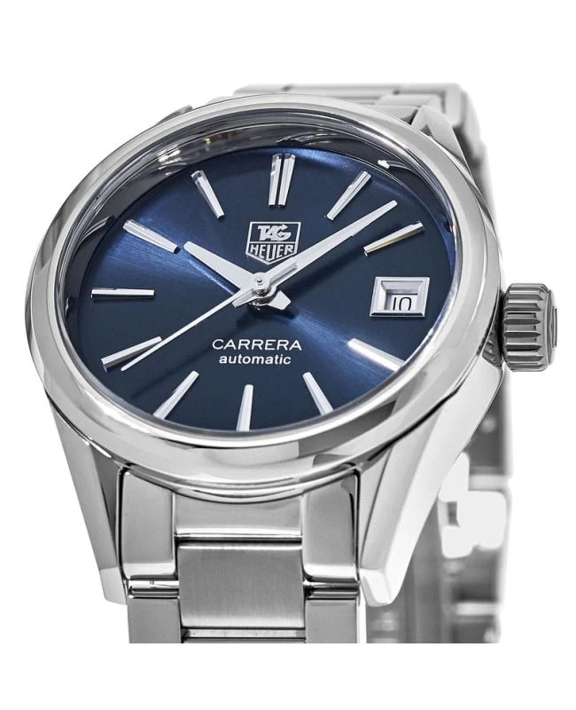 商品TAG Heuer|Tag Heuer Carrera Automatic Blue Dial Steel Women's Watch WAR2419.BA0776,价格¥16525,第2张图片详细描述