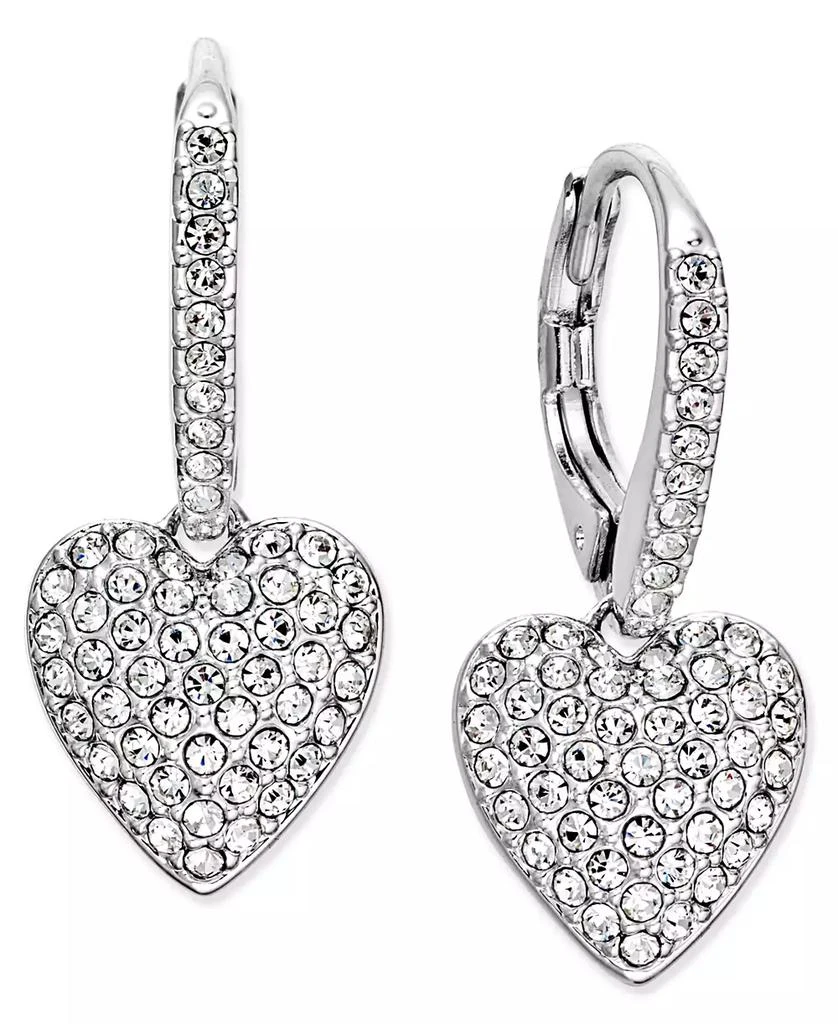 商品Eliot Danori|Pavé Heart Drop Earrings, Created for Macy's,价格¥184,第1张图片