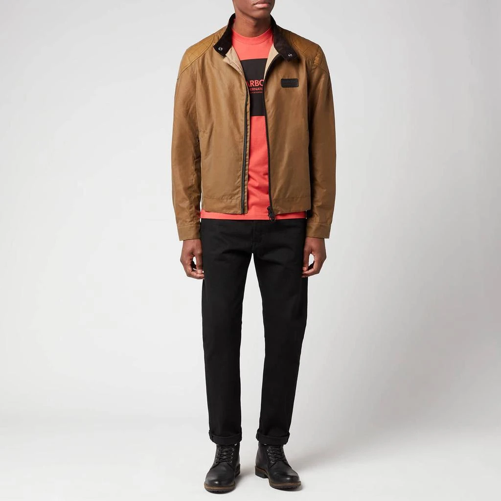 商品Barbour|Barbour International Men's Stove Wax Jacket - Sand,价格¥1108,第3张图片详细描述