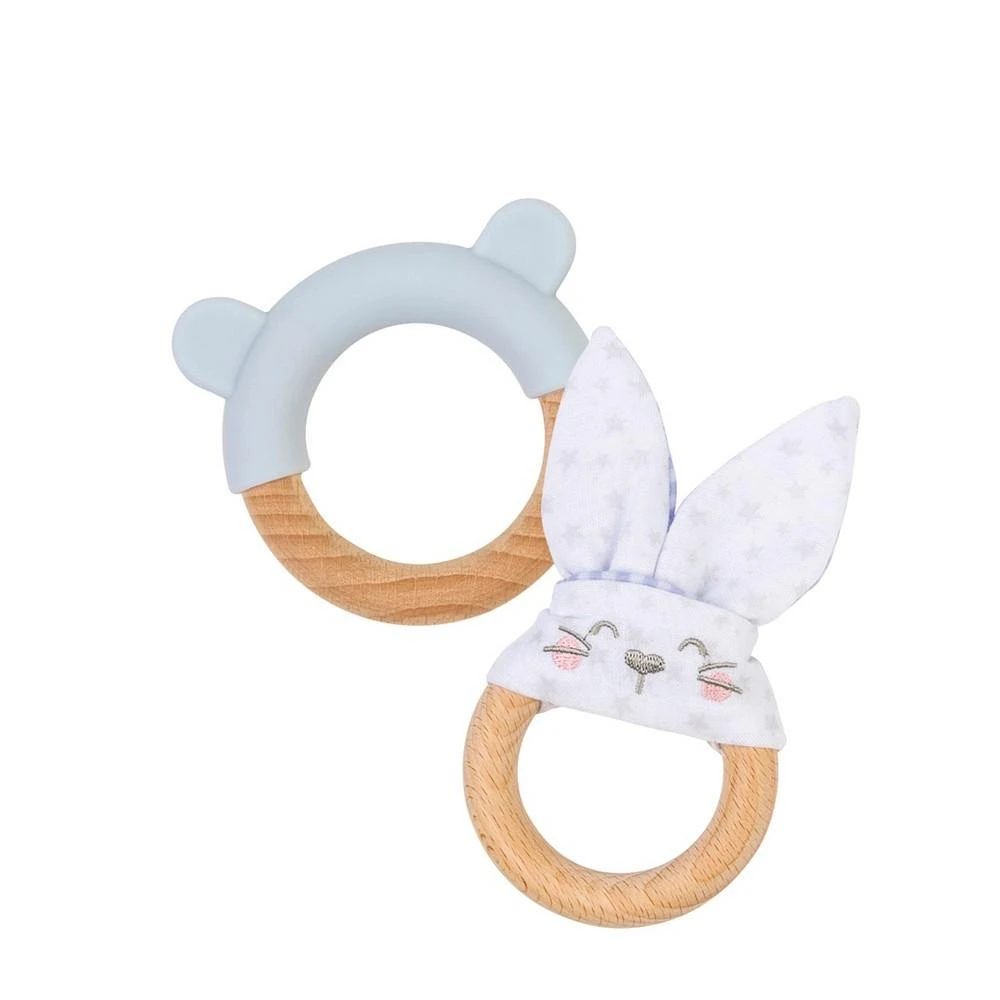 商品Saro|by Kalencome Baby Ring and Bunny Teether Bundle,价格¥165,第2张图片详细描述