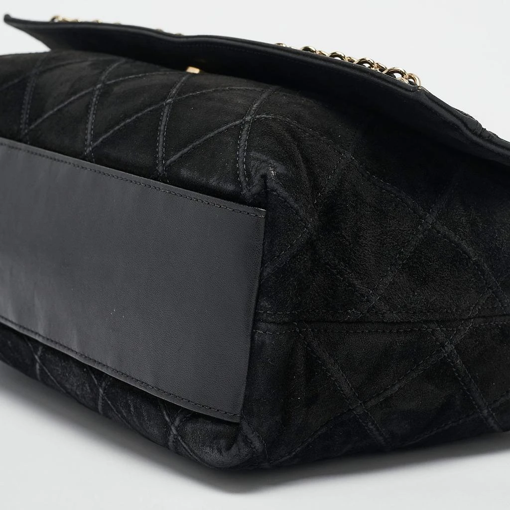 Chanel Black Diamond Stitched Suede Lovely Chains Flap Bag 商品