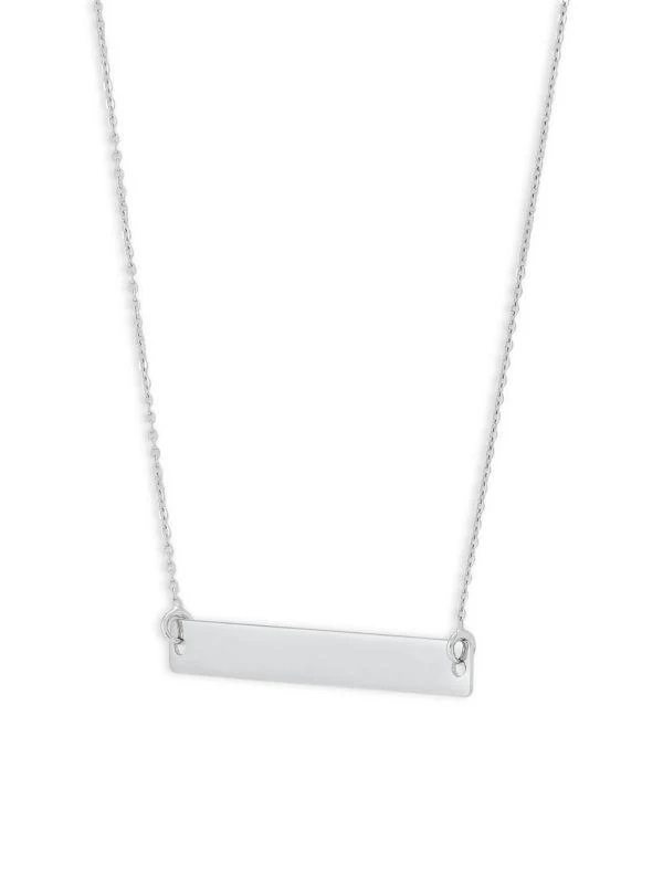 商品Saks Fifth Avenue|14K White Gold Bar Forzantina Chain Necklace,价格¥2166,第4张图片详细描述