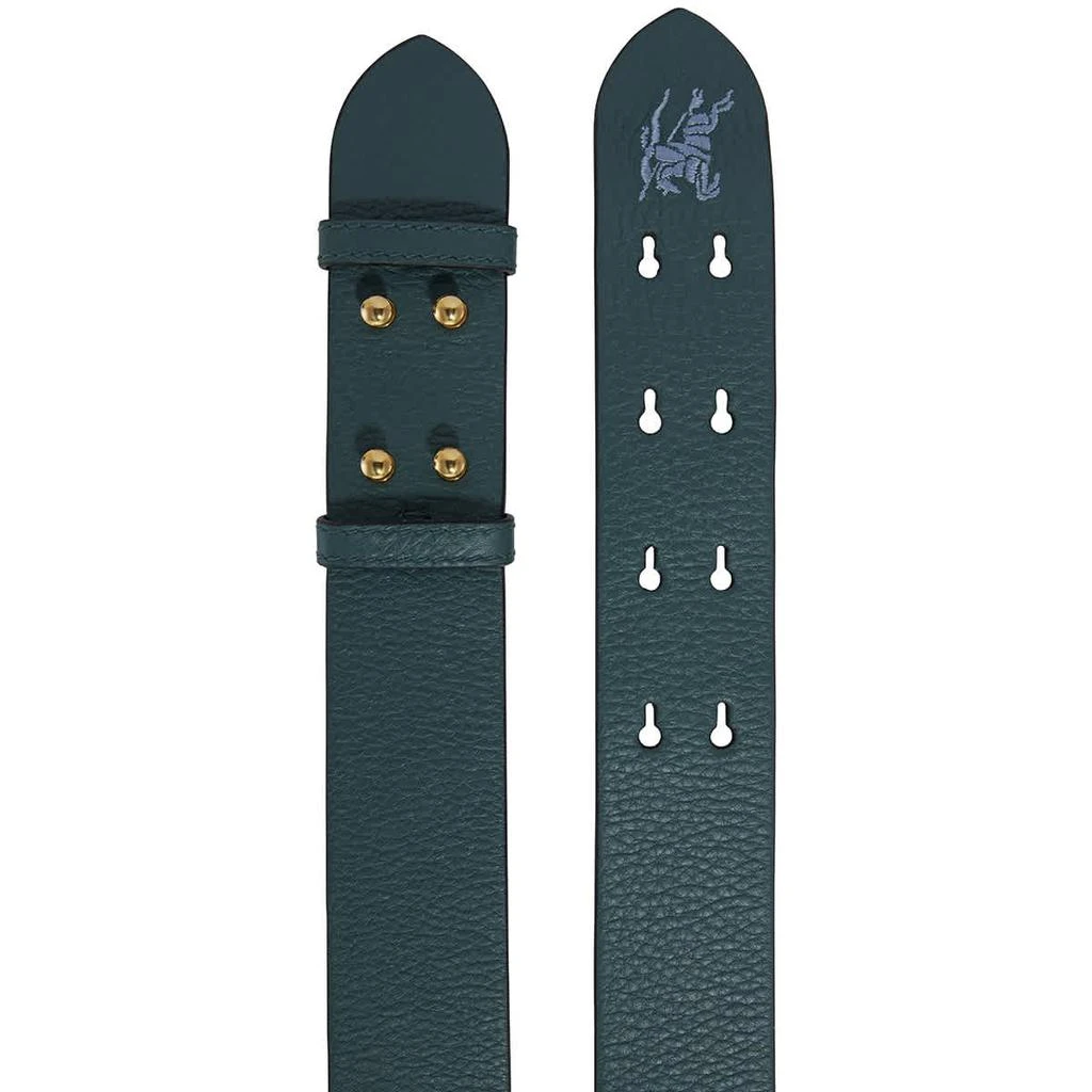 商品Burberry|Equestrian Knight Logo Sea Green Leather Handbag Belt Strap,价格¥738,第2张图片详细描述